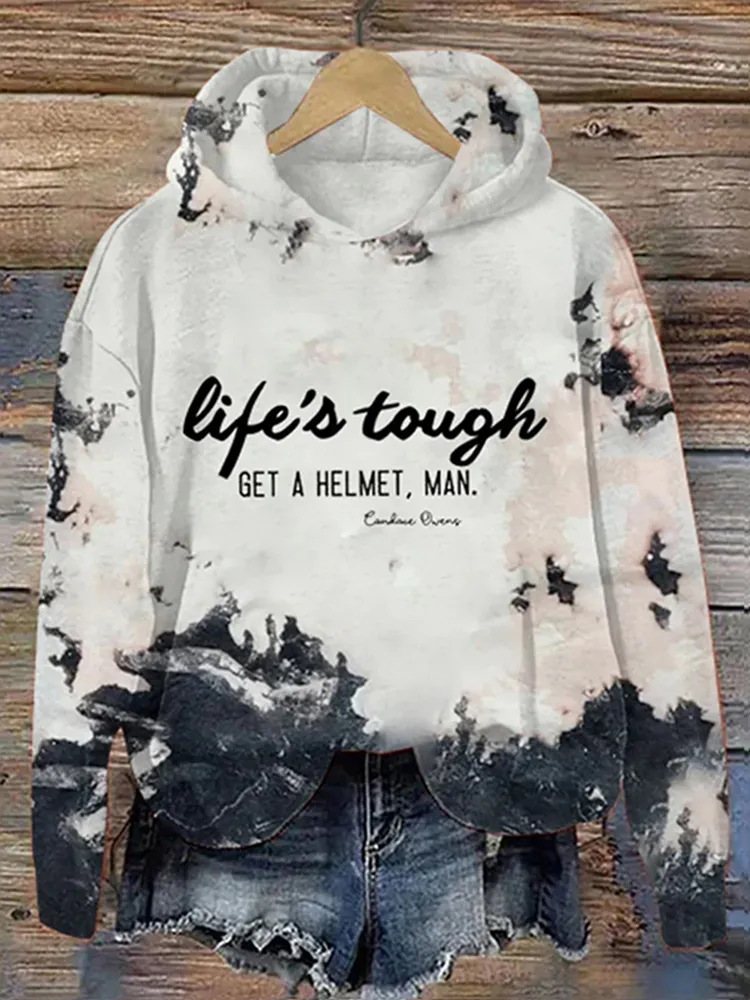 Life's Tough Get A Helmet Man Hoodie