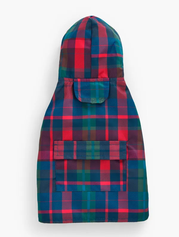 Lovely Plaid Dog Raincoat