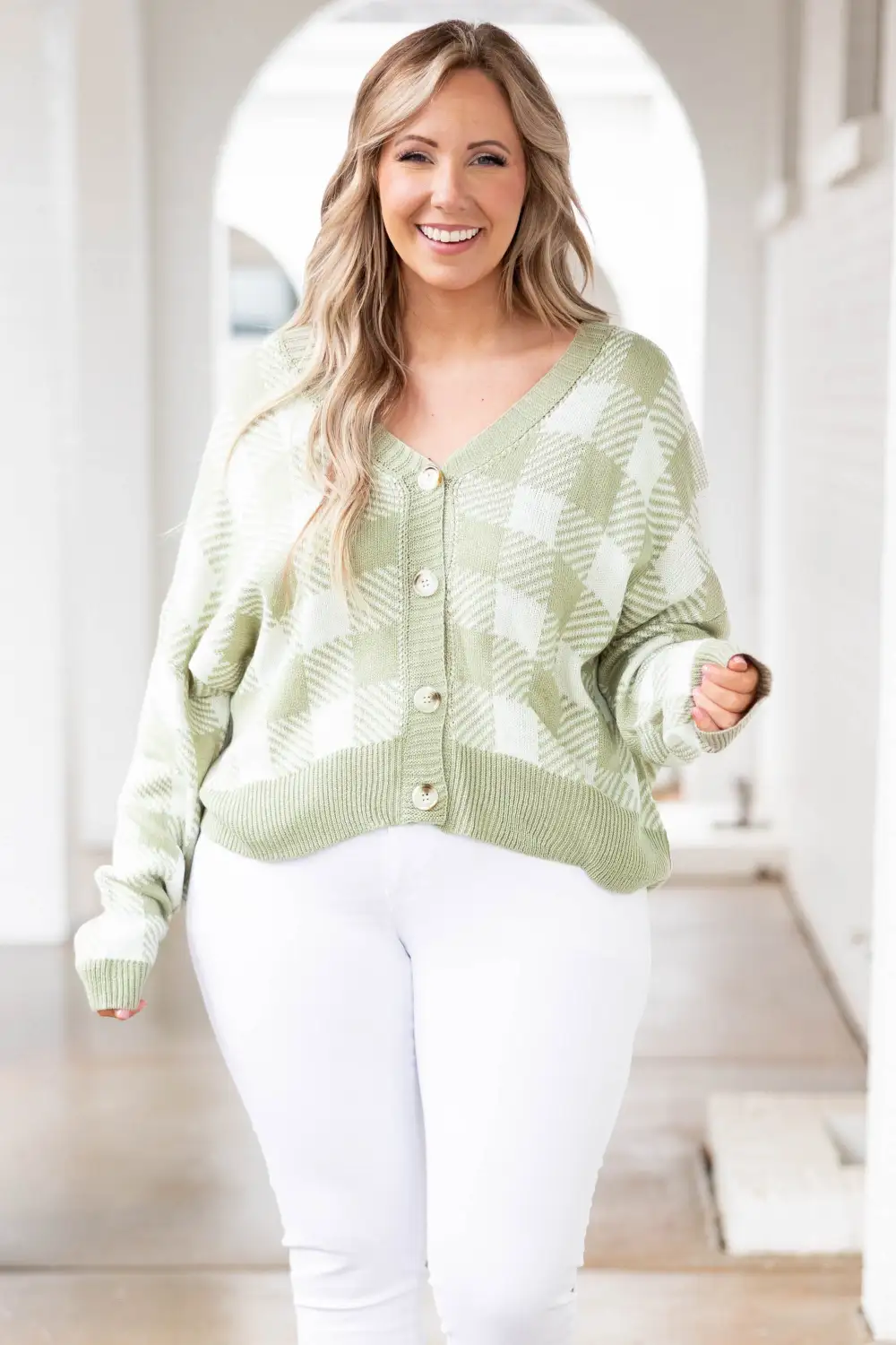 Loving Side Cardigan, Sage