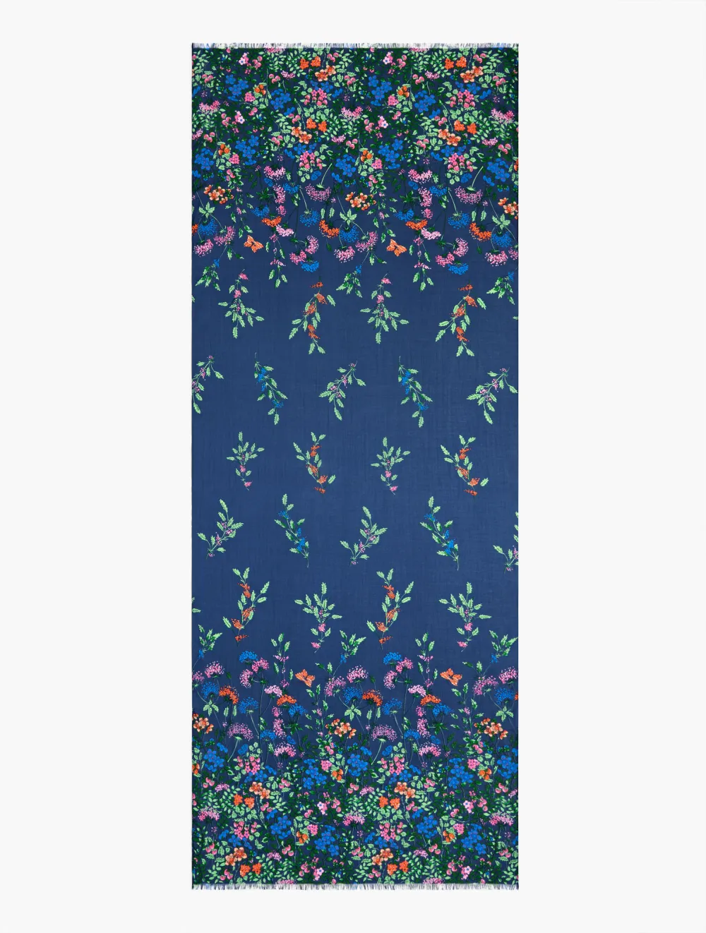 Falling Floral Oblong Scarf