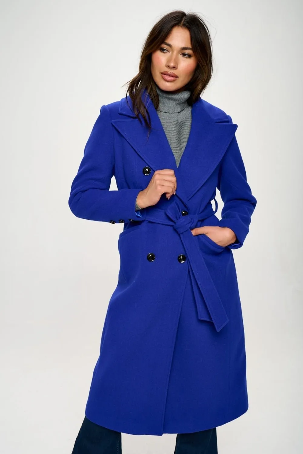 Longline Coat with Belt