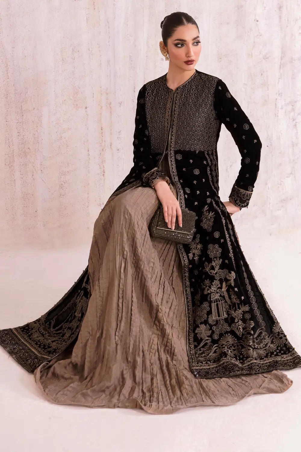 Embroidered Velvet Formal SETS