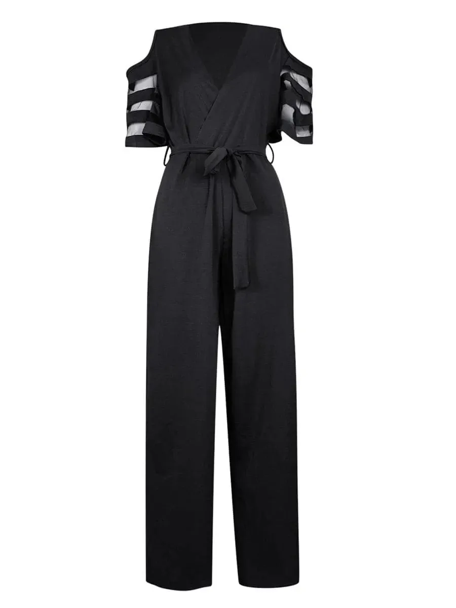 Women's black elegant jumpsuit