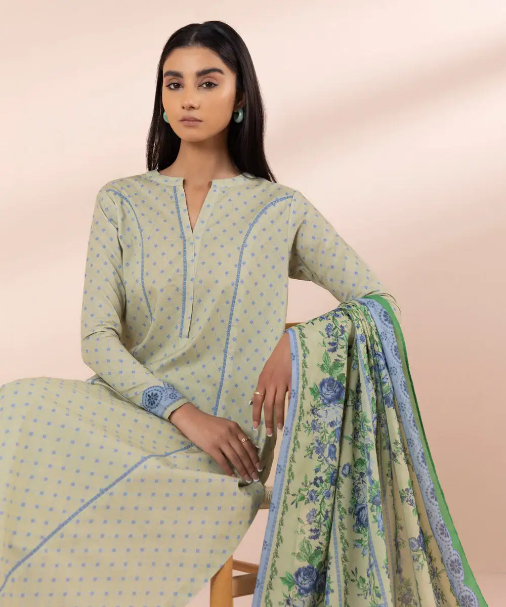 3 Piece - Printed Lawn Suit