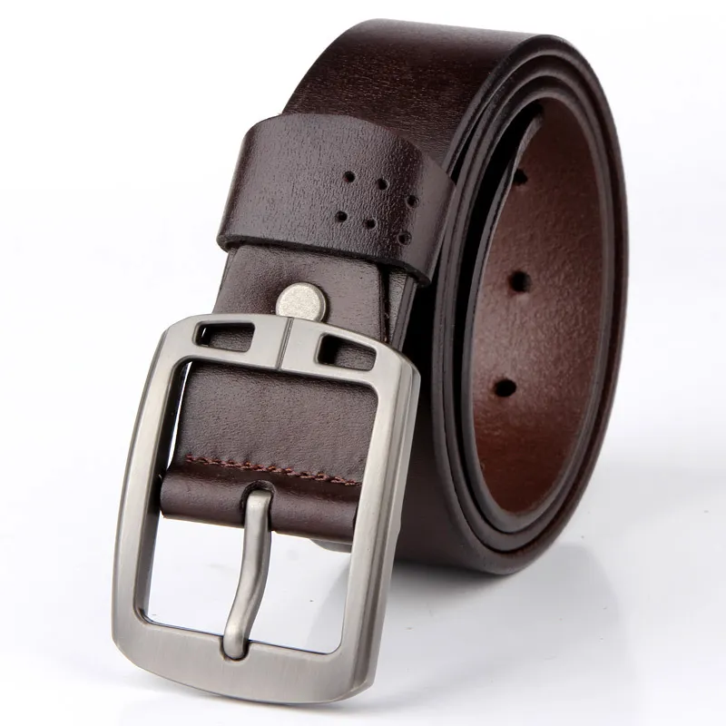 Men'S Leather Solid Color Belt