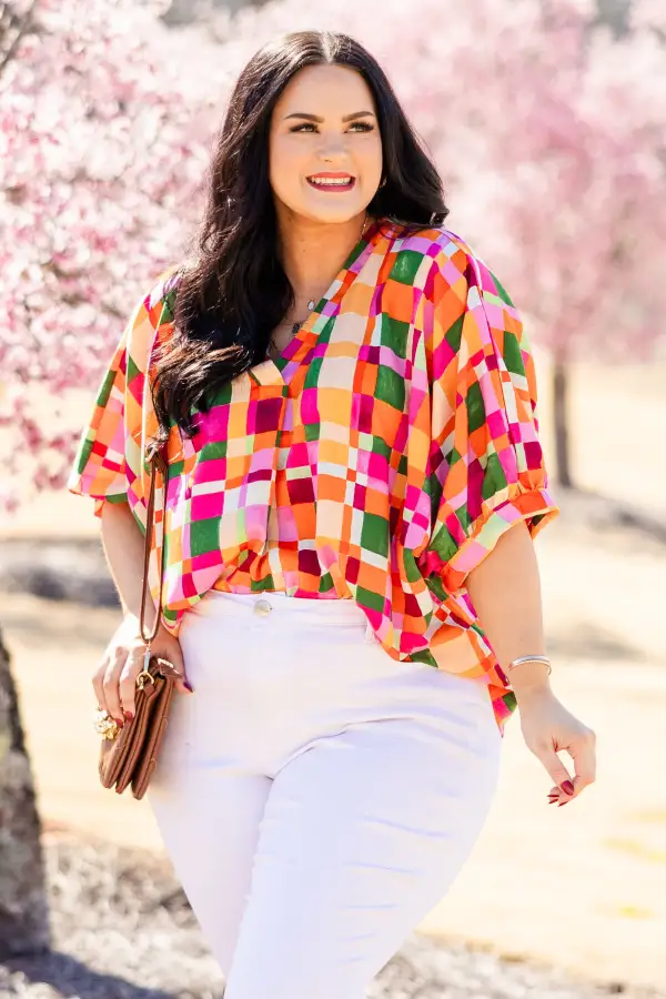 Statement Intended Top, Orange Combo