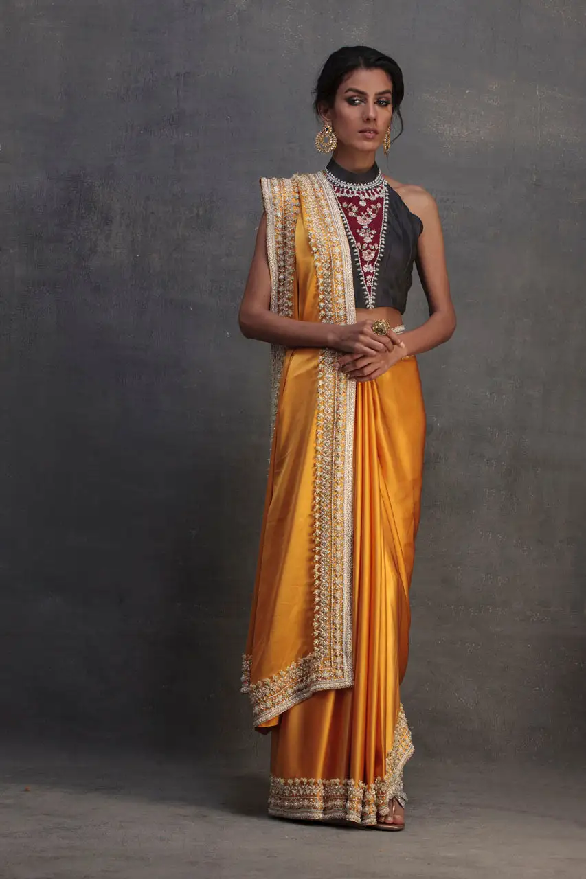 Marigold Saree