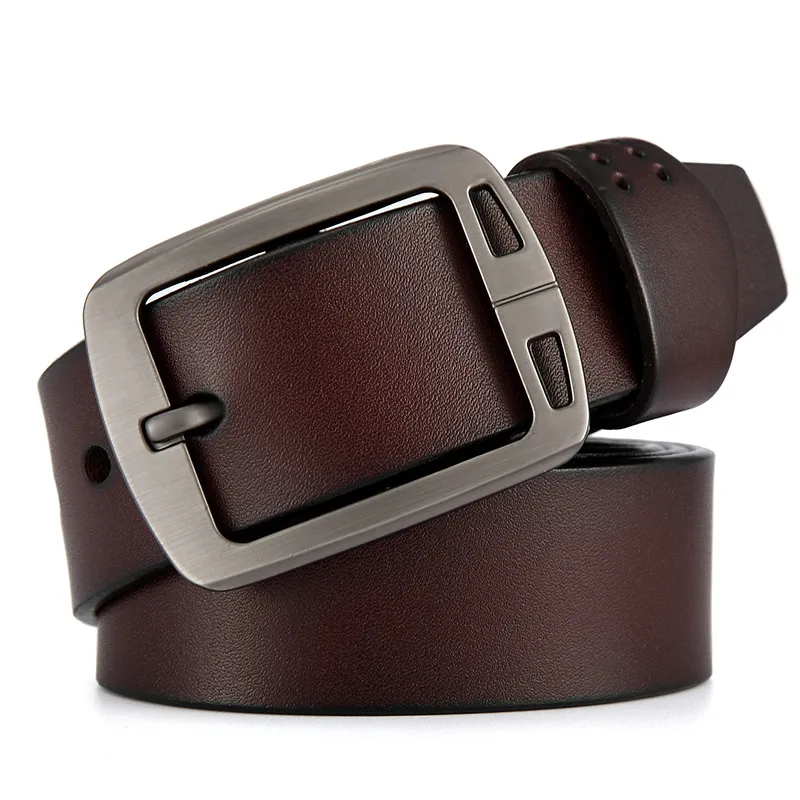 Men'S Leather Solid Color Belt