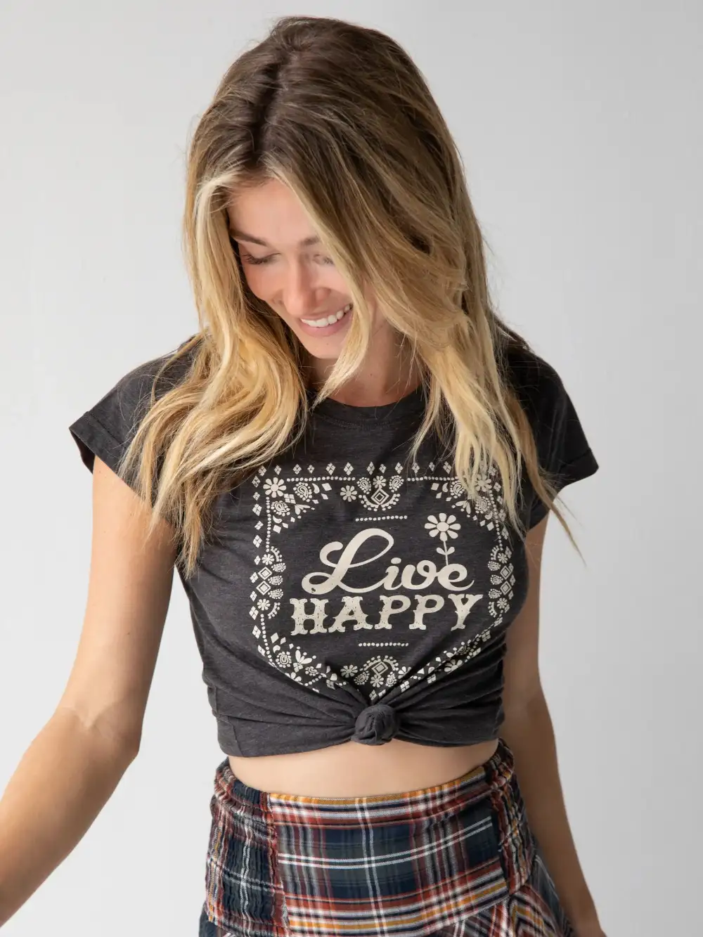 Perfect Fit Tee Shirt - Live Happy