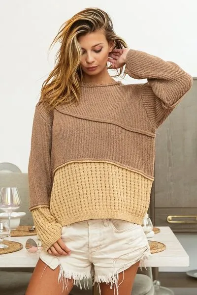 Texture Contrast Sweater