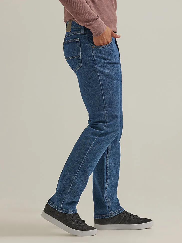 MEN'S WRANGLER AUTHENTICS® REGULAR FIT FLEX JEAN IN VINTAGE BLUE