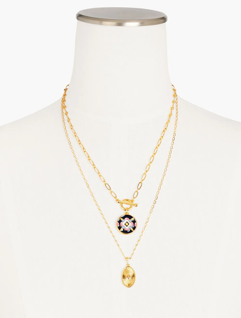 Layered Medallion Necklace