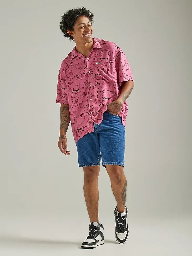 MEN'S RELAXED FIT DENIM SHORT IN COWBOY MID WASH