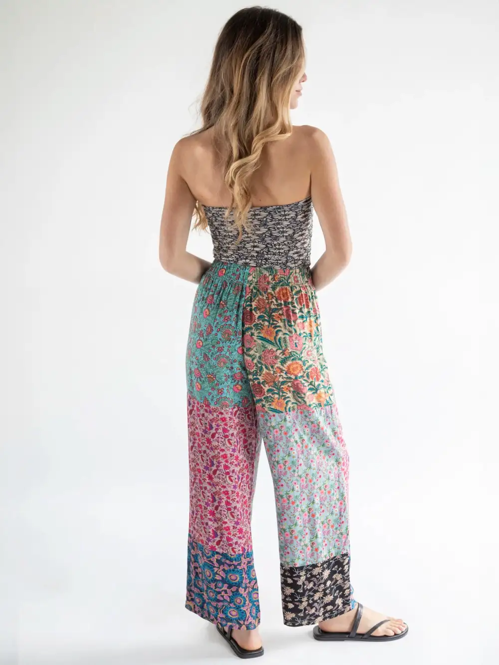 Mimi Wide Leg Pant - Floral Mix