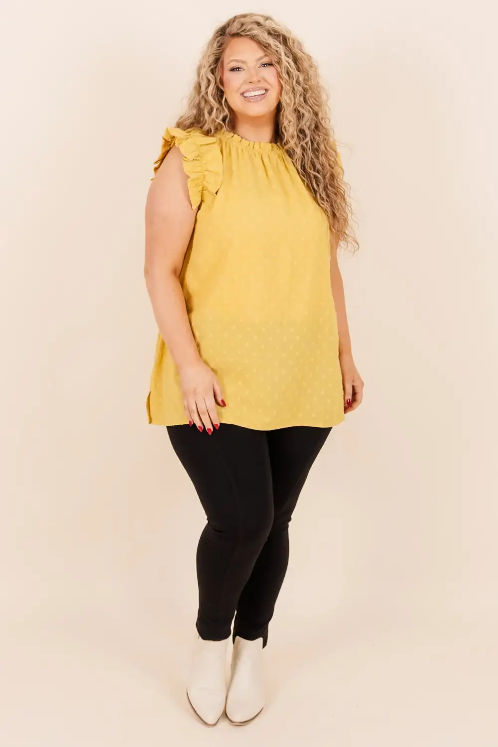 Sweetie Pie Top, Gold Mustard