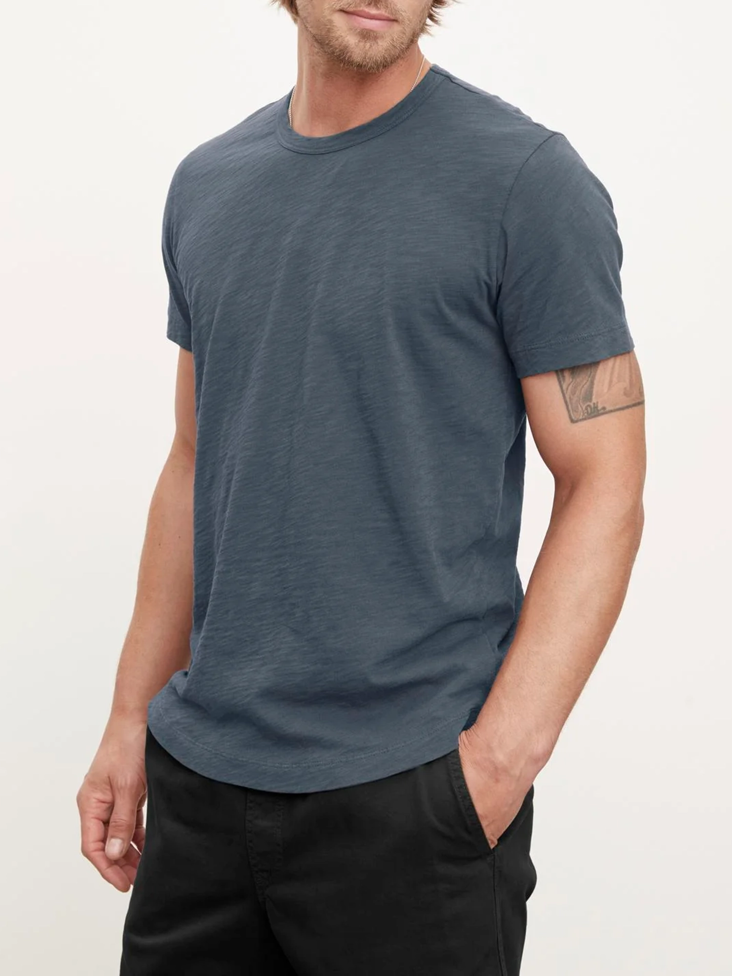 Men'S Low Saturation Colors Cotton T-Shirt