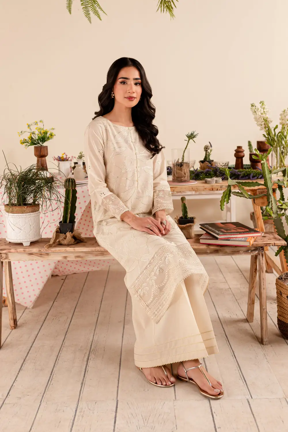 Genesis 2Pc - Embroidered Lawn Dress