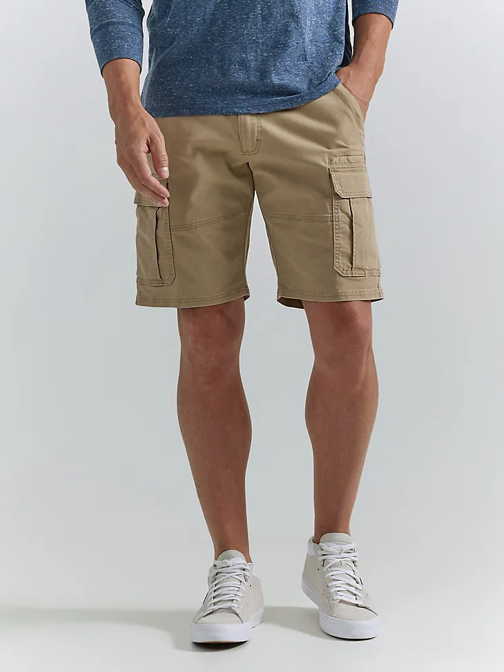 MEN'S WRANGLER AUTHENTICS® STRETCH CARGO SHORT IN GRAIN