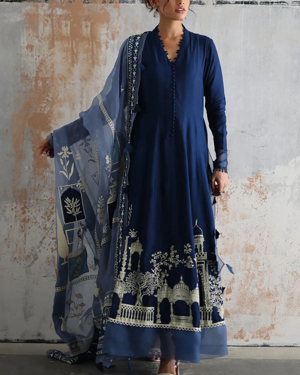 Enchanting Indigo kaftan