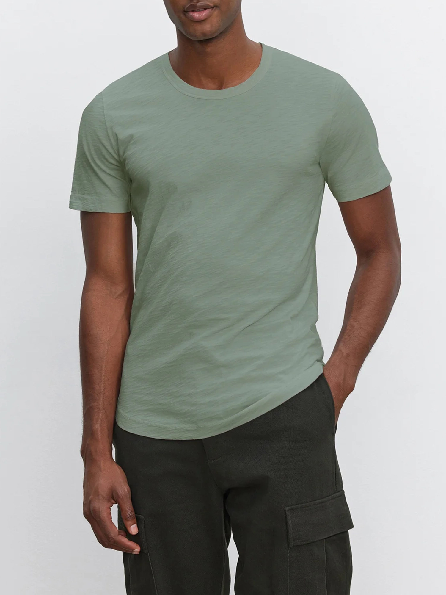 Men'S Low Saturation Colors Cotton T-Shirt