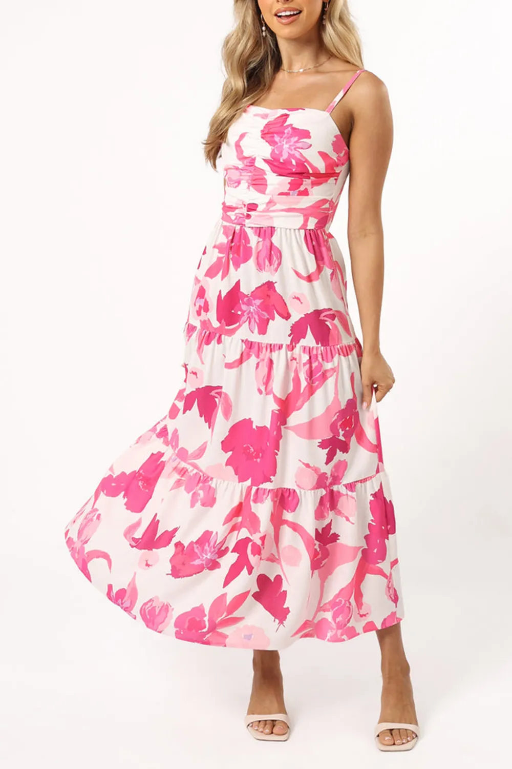 MONIKA MAXI DRESS - PINK FLORAL