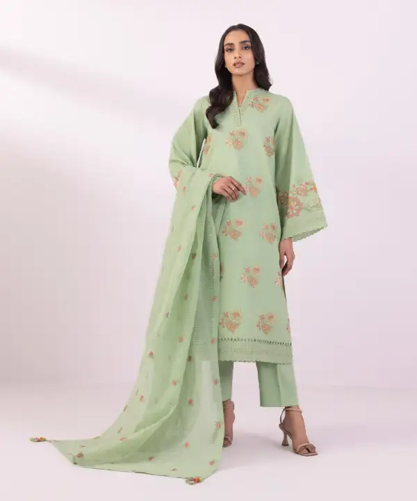 3 Piece - Embroidered Lawn Suit