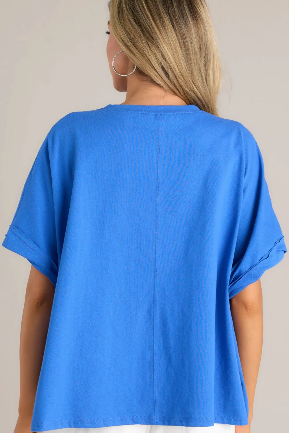 PATRIOT PRINCESS BLUE OVERSIZED TOP