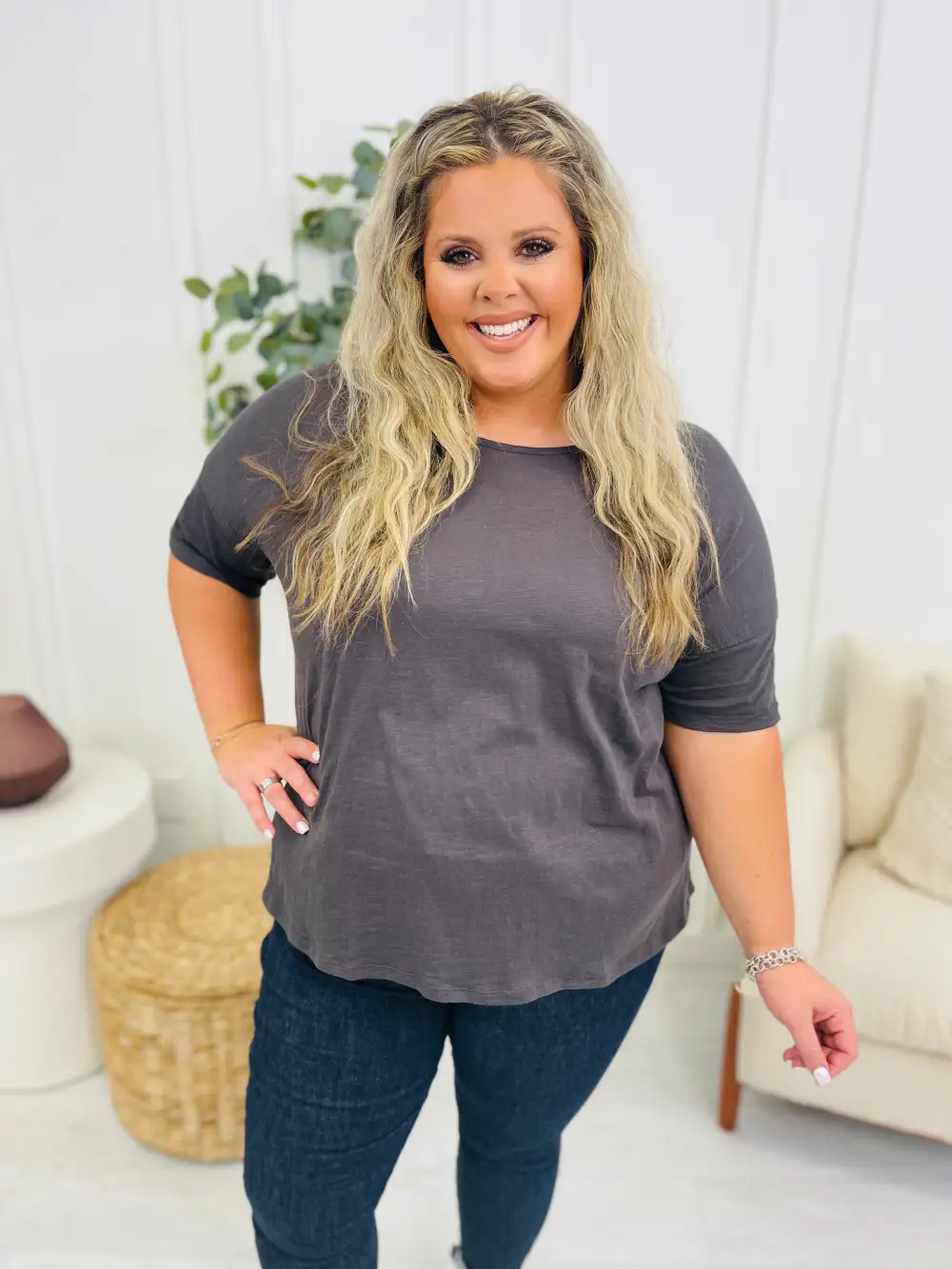 REG/CURVY Cascading Petals Top- Multiple Colors!