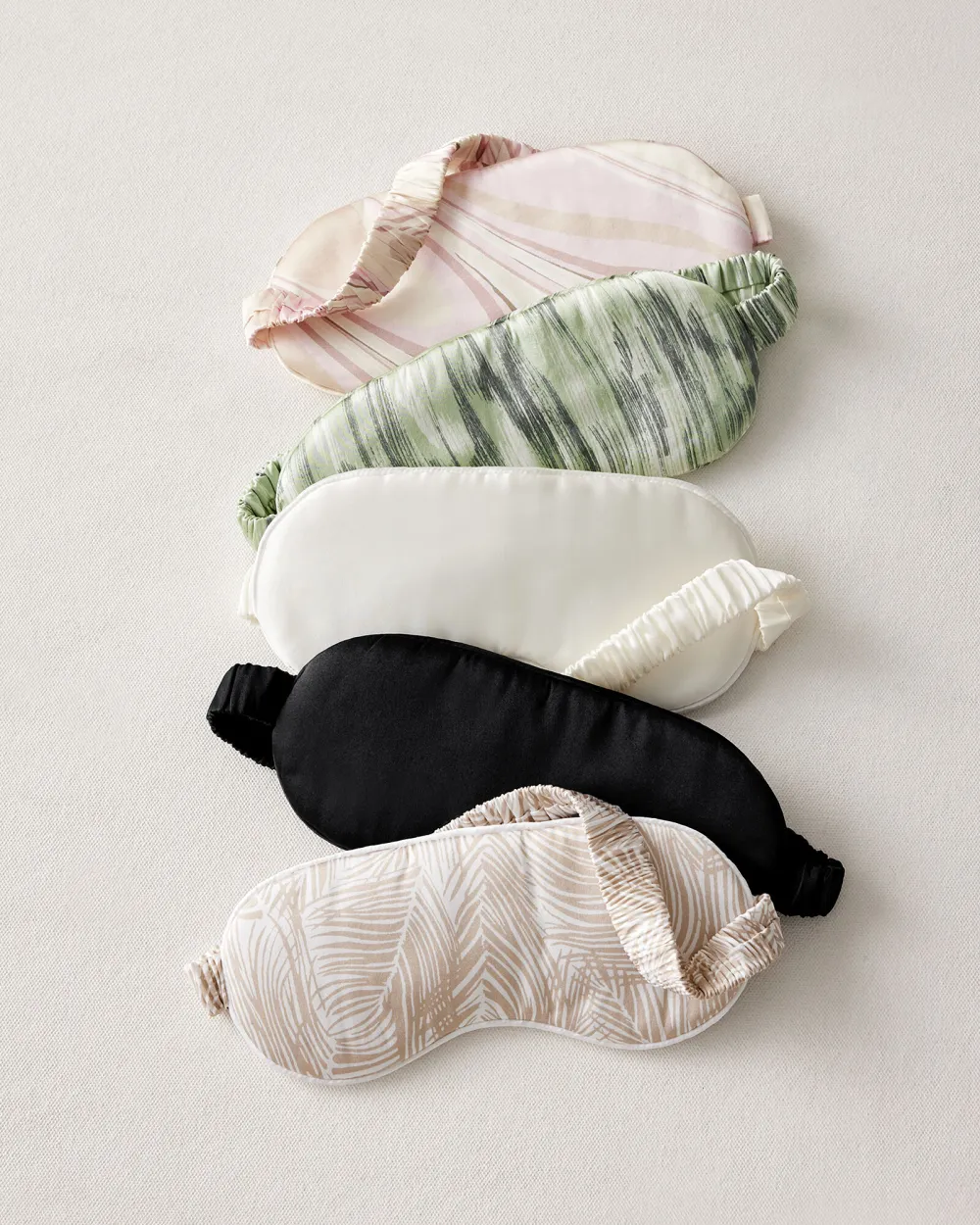 Washable Silk Fern Print Eye Mask