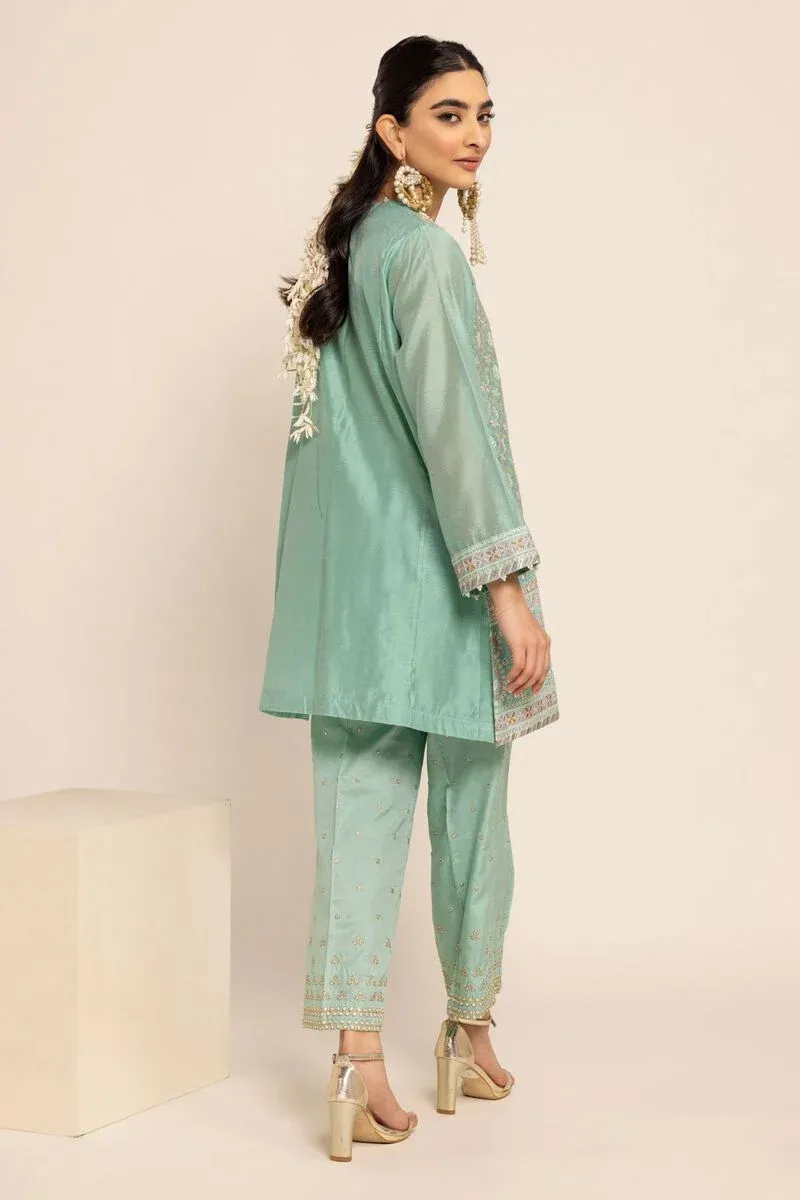 2 Piece | Kurta & Pants | Color Green