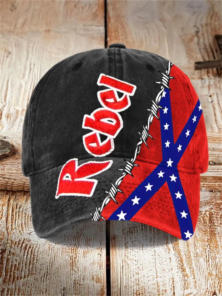 Thorn & Rebel Flag Pattern Hat