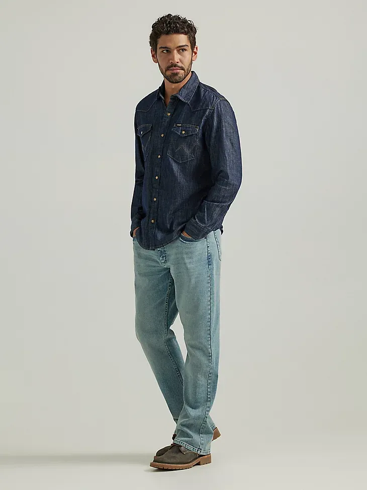 MEN'S RELAXED BOOTCUT JEAN IN MEDIUM WASH