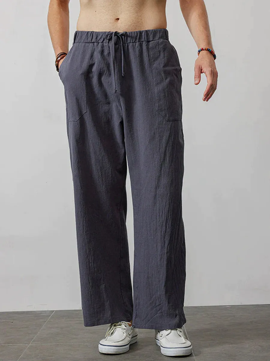 Comfortable Wide-Legged Linen Pants