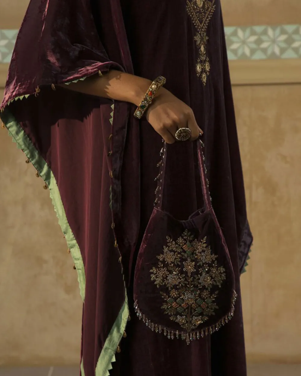 Silk Velvet Kaftan