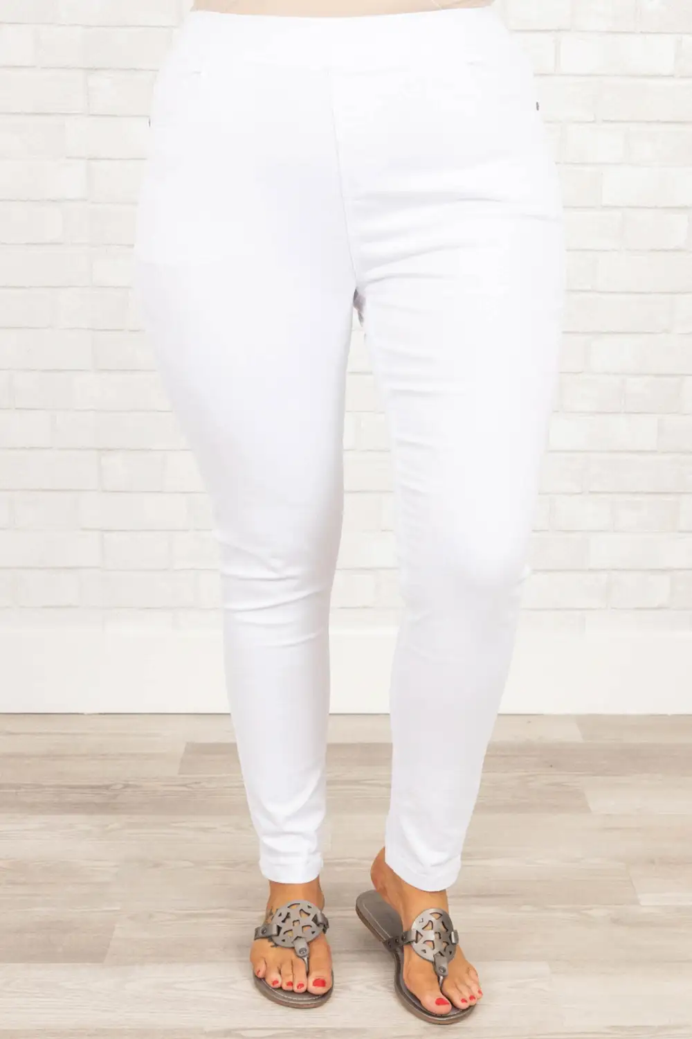 All The Answers Jeggings, White