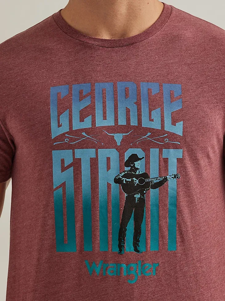 MEN'S GEORGE STRAIT SHORT SLEEVE GRAPHIC T-SHIRT IN PORT