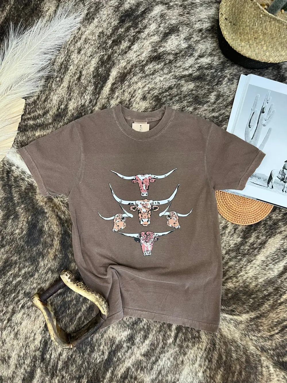 Longhorn Collage Tee