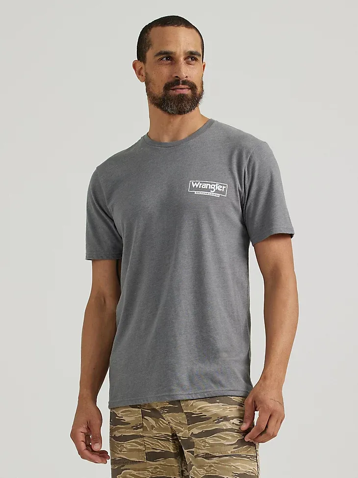 MEN'S BACK GRAPHIC T-SHIRT IN GRAPHITE