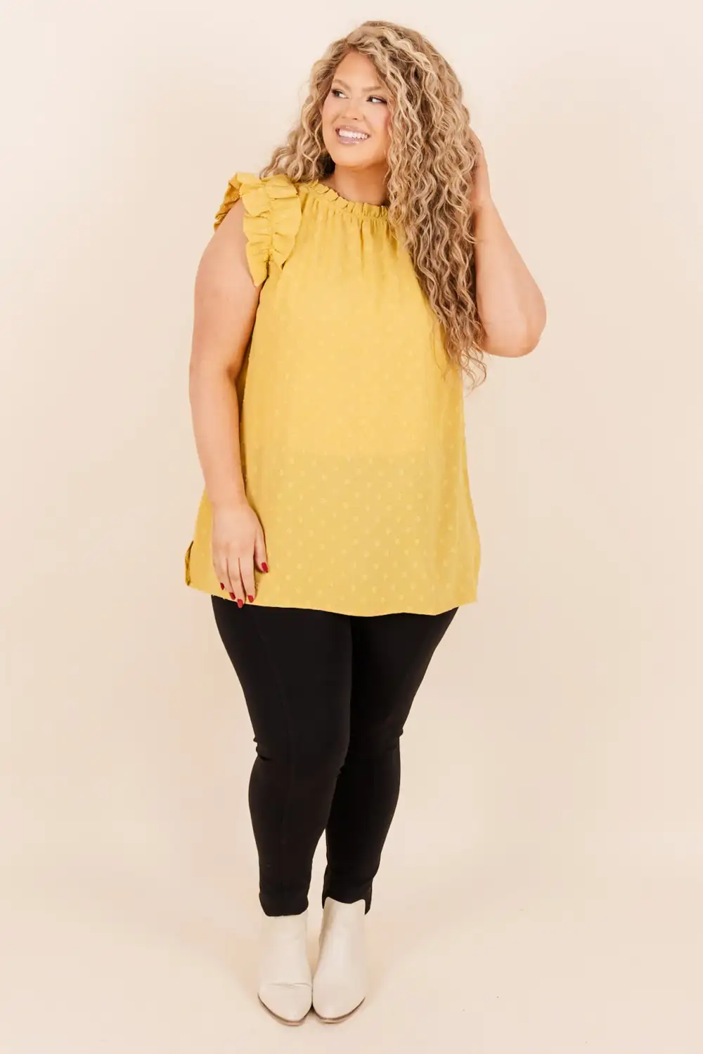 Sweetie Pie Top, Gold Mustard