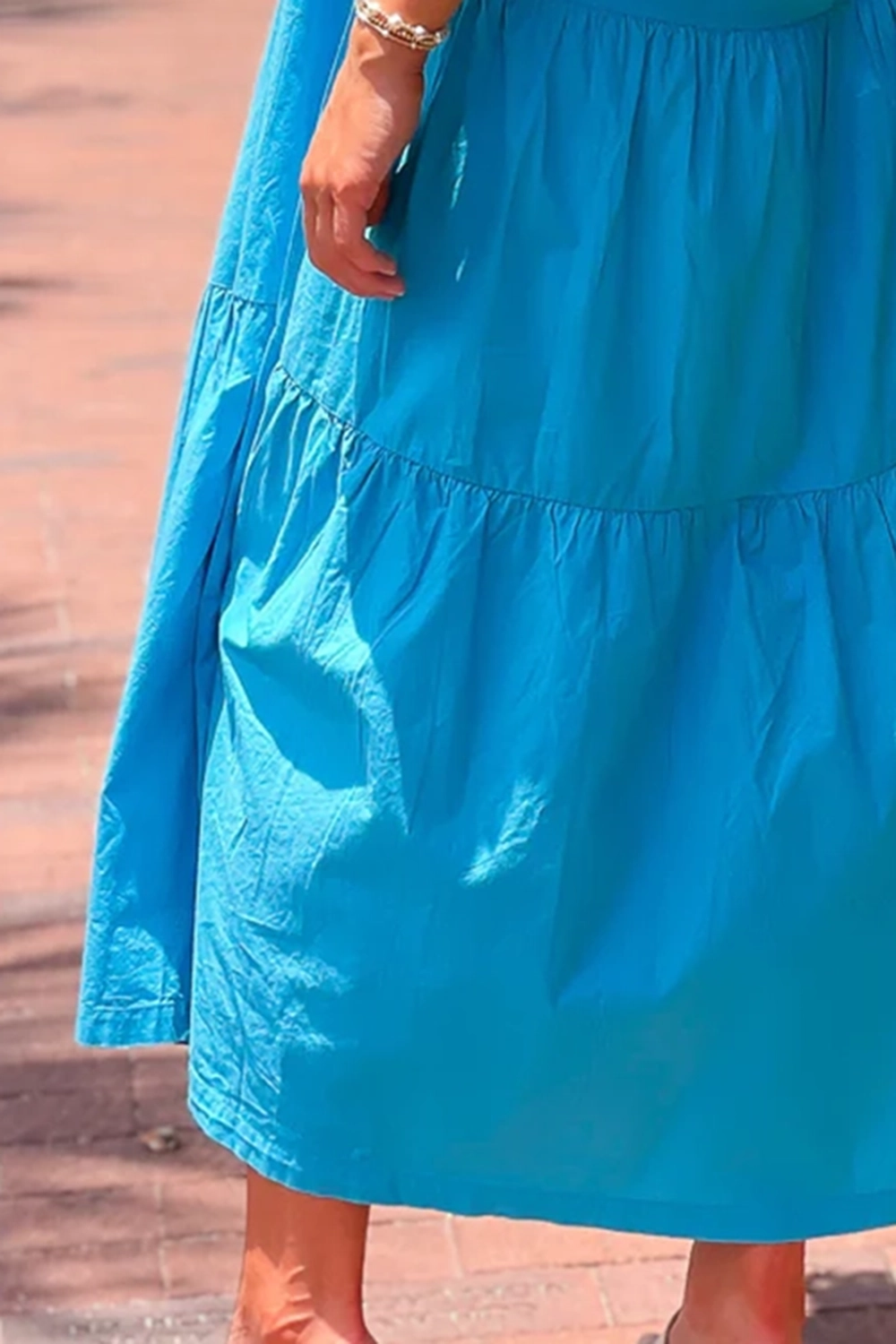 Royal Blue Elastic Bandeau Dress