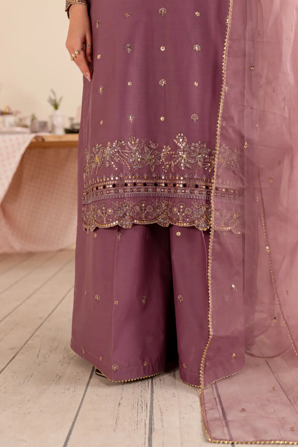 Thanos 3Pc - Embroidered Lawn Dress