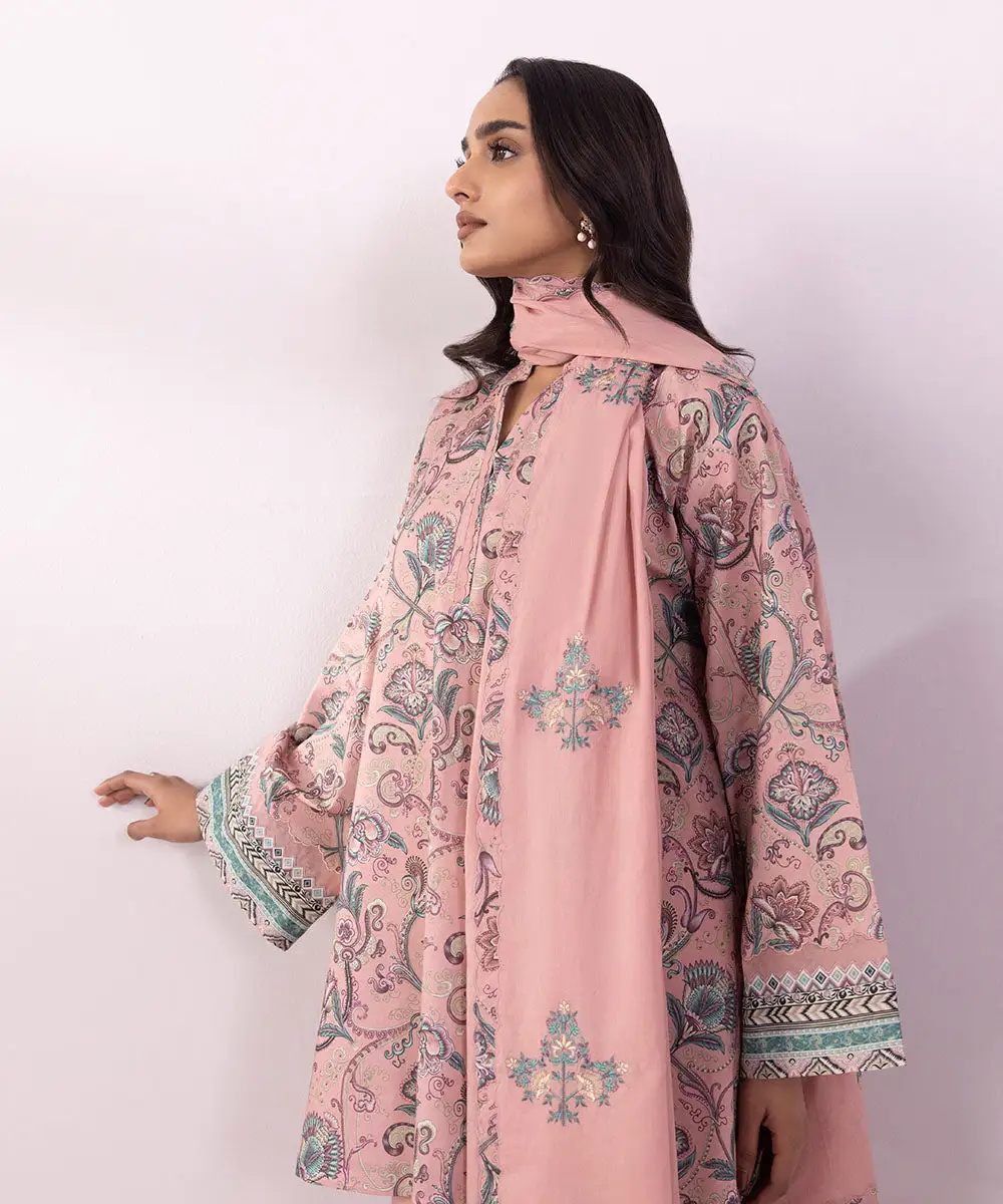 3 Piece - Embroidered Lawn Suit