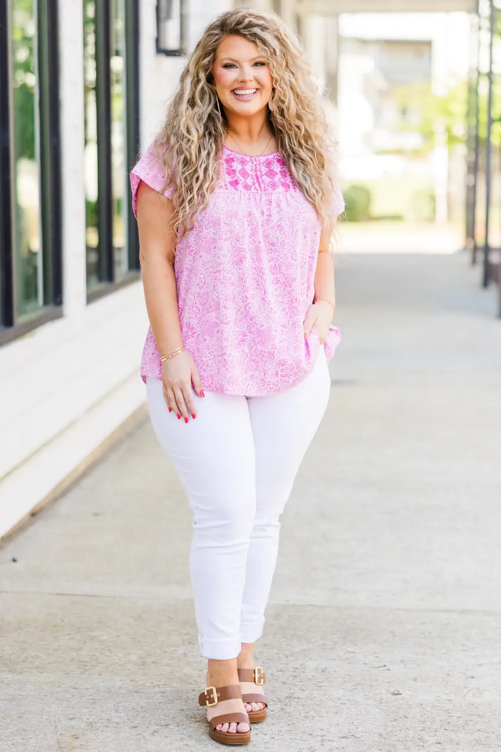 Charitable Love Top, Pink