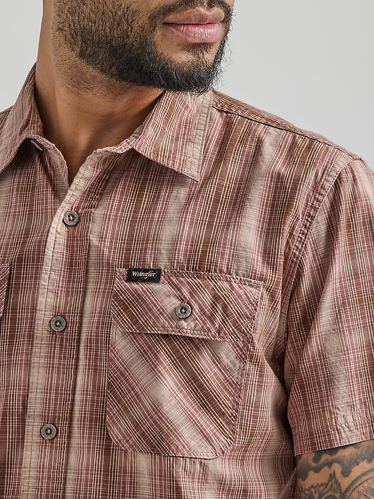 MEN'S EPIC SOFT™ PLAID SHORT SLEEVE SHIRT IN TROOPER