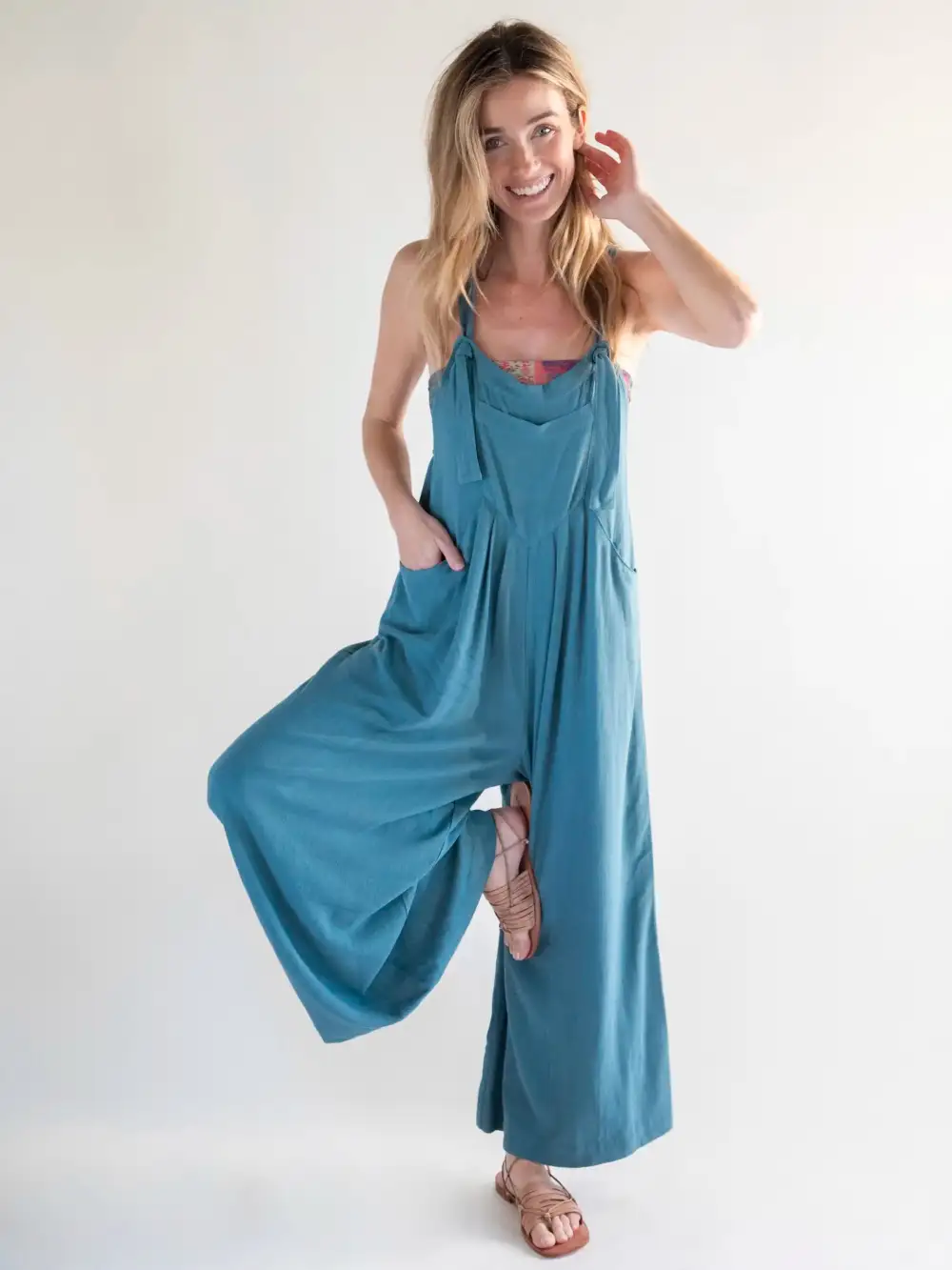 Carrington Jumpsuit - Teal