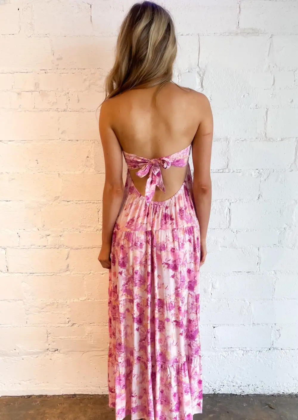 Watercolor Painting Maxi Dress