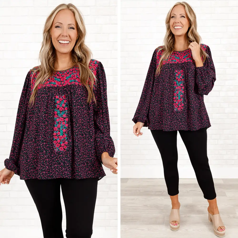 Sweet Sara Blouse, Purple