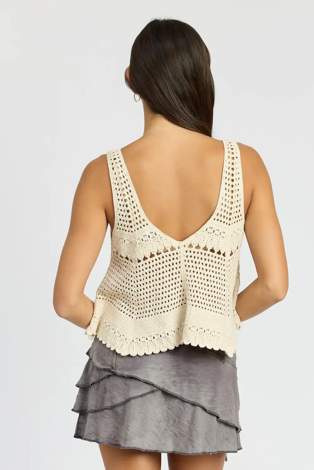 Crochet Swing Crop Tank