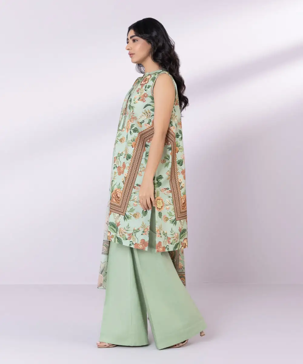 3 Piece - Printed Lawn Suit