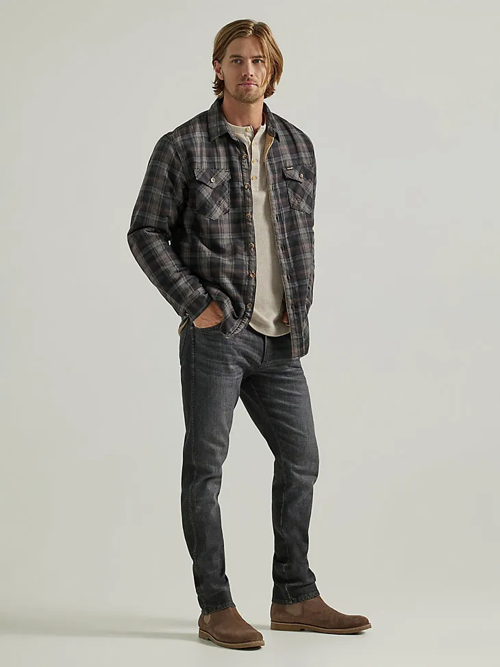 MEN'S TAPERED REGULAR FIT JEAN IN GREY WASH